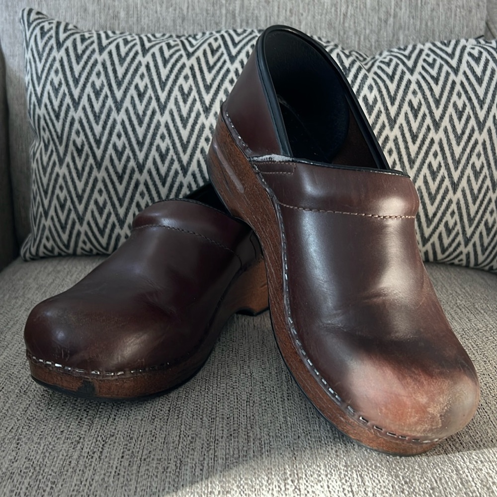 Dansko Brown Leather Clogs